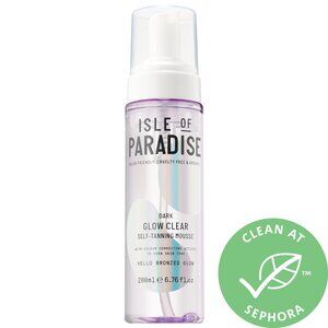 Isle of Paradise Glow Clear Self-Tanning Mousse - Dark 200ml